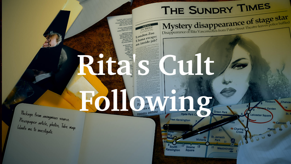 Rita’s Cult Following online escape room artwork